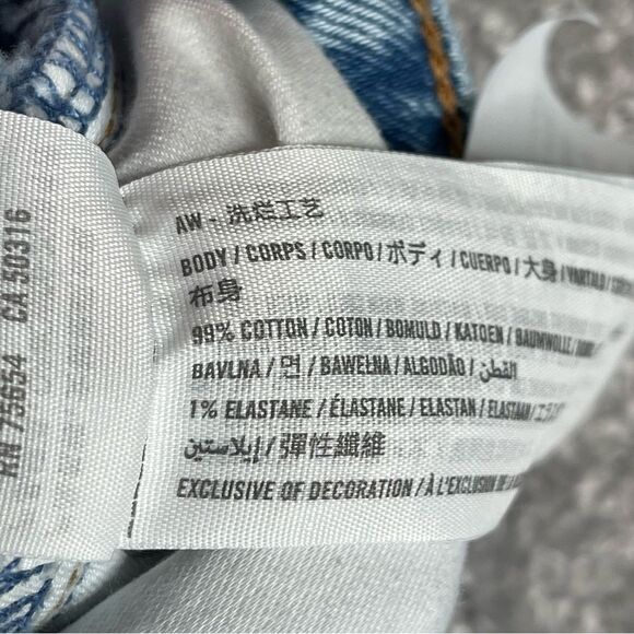 Abercrombie & Fitch Jeans Women’s 27 Short Blue Skinny High Rise Ripped Holes - Picture 7 of 13